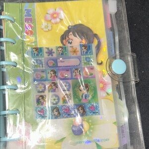 Planner with Blue and Yellow Cover